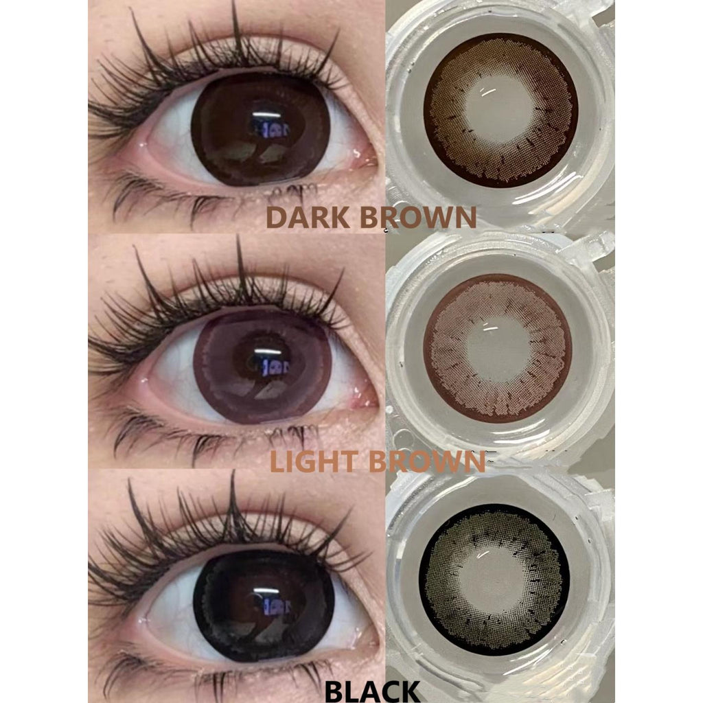 คอนแทคเลนส์สี MNHKA รุ่น Xiyoulens ขนาด 14.50 มม. สีดำ (แบบราย 6 เดือน)