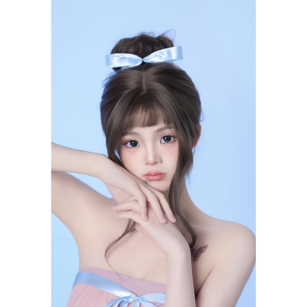 XQJMIN thestarlens 14.50mm Blue Colored Contact Lenses (6 Months Wear)