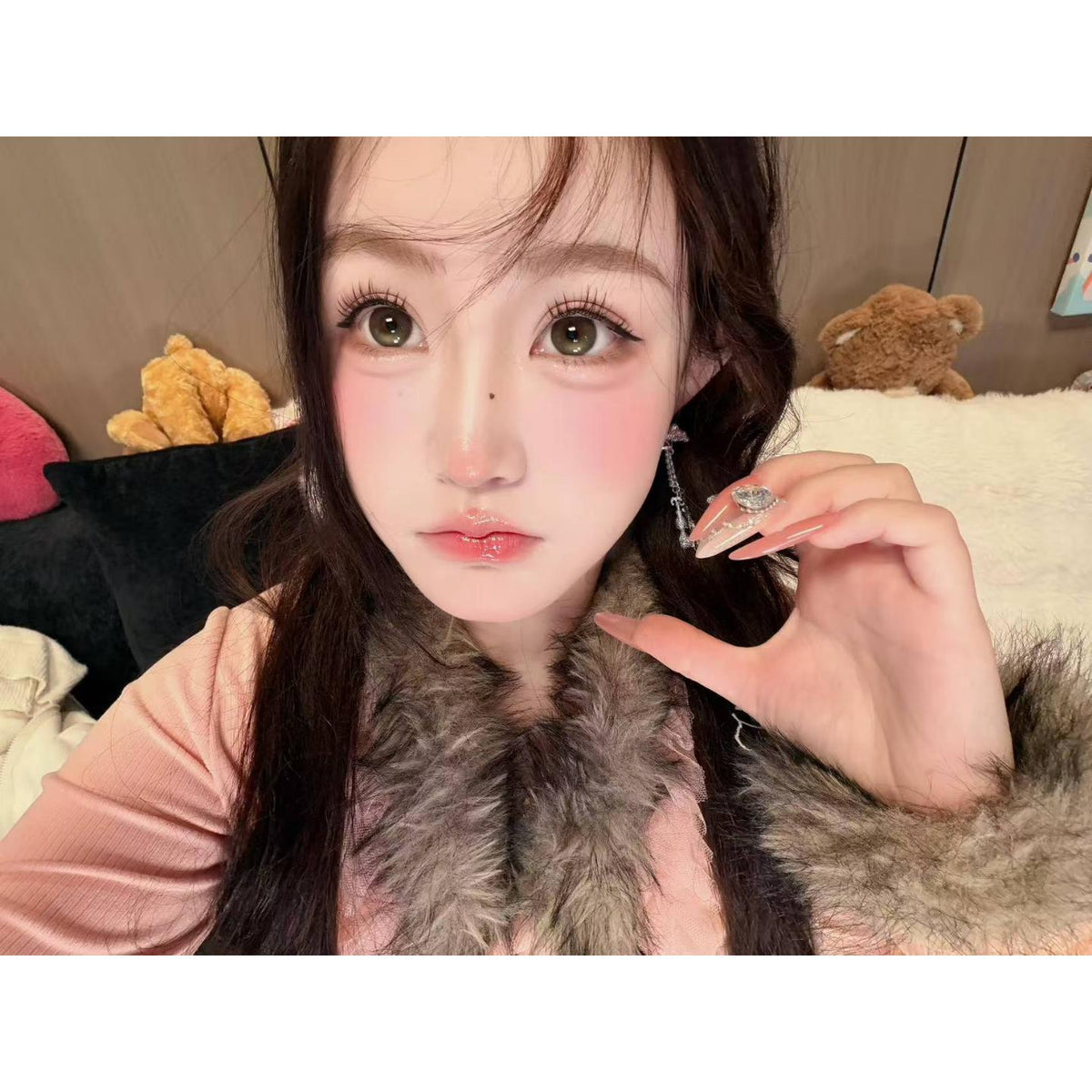 CDLJQTUAN OBALEN 14.50mm Green Colored Contact Lenses (6 Months Wear)