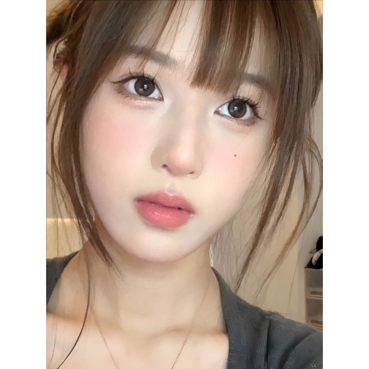 XNWAN MorningCon 14.20mm Brown Colored Contact Lenses (6 Months Wear)