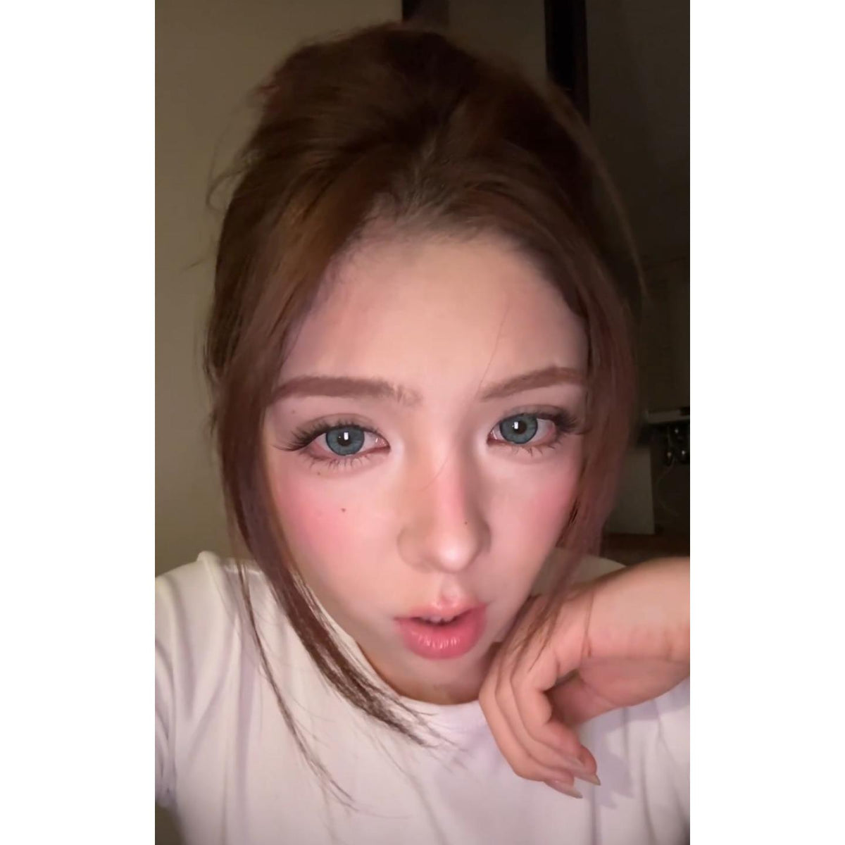 DKJLAN Serltyca 14.20mm Blue Colored Contact Lenses (6 Months Wear)