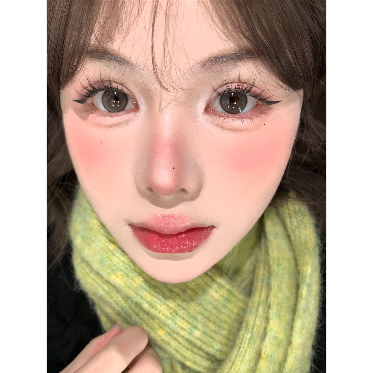 QKNI Serltyca 14.20mm Brown Colored Contact Lenses (6 Months Wear)