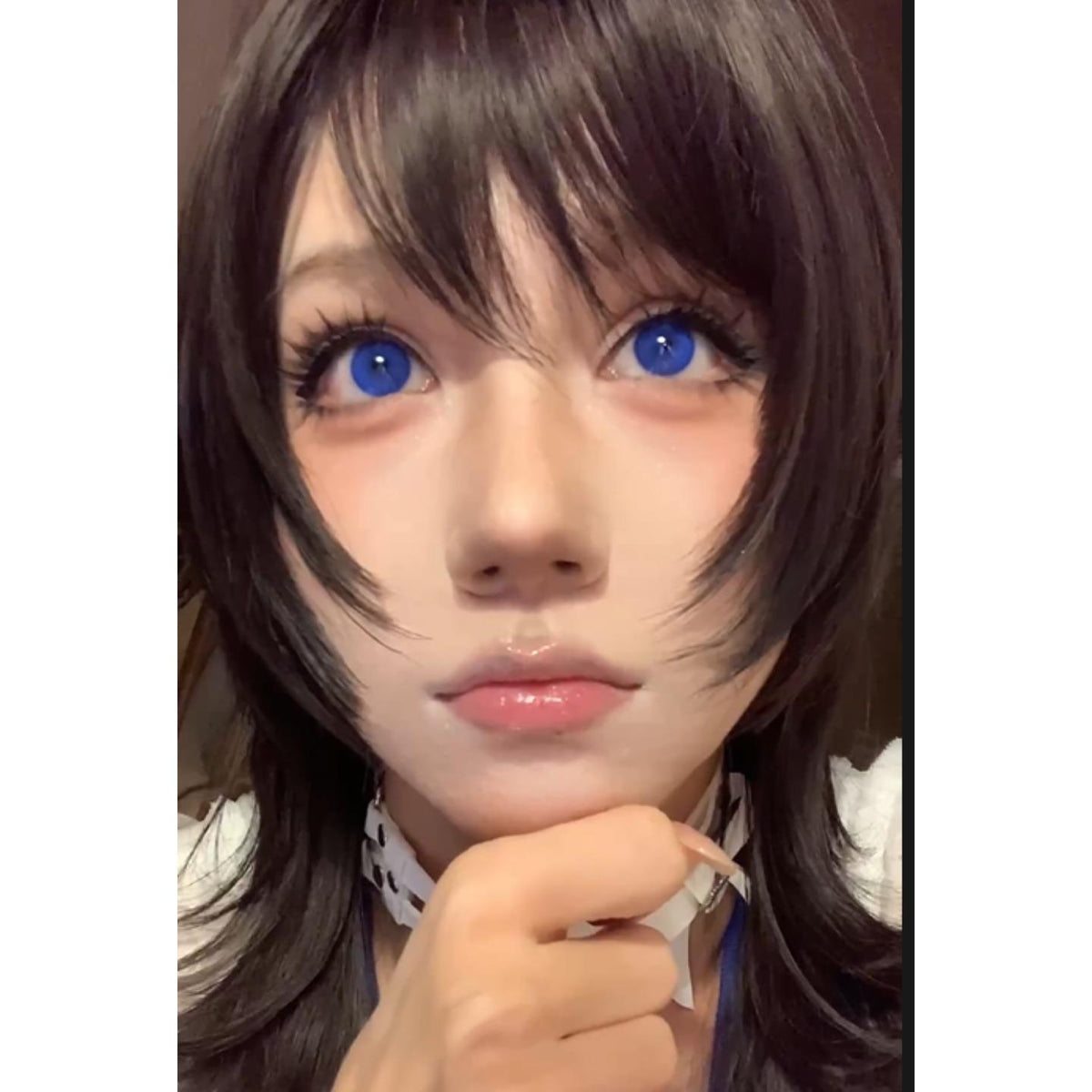 DLCXI Serltyca 14.20mm Dark Blue Colored Contact Lenses (6 Months Wear)