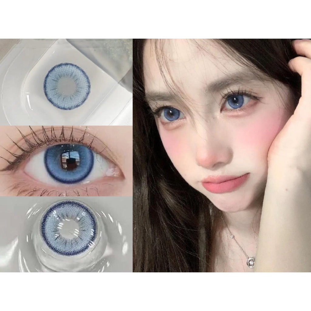 Kính áp tròng màu xanh dương BLDSHI OVOLOOK 14.50mm (Thời hạn sử dụng 6 tháng)
