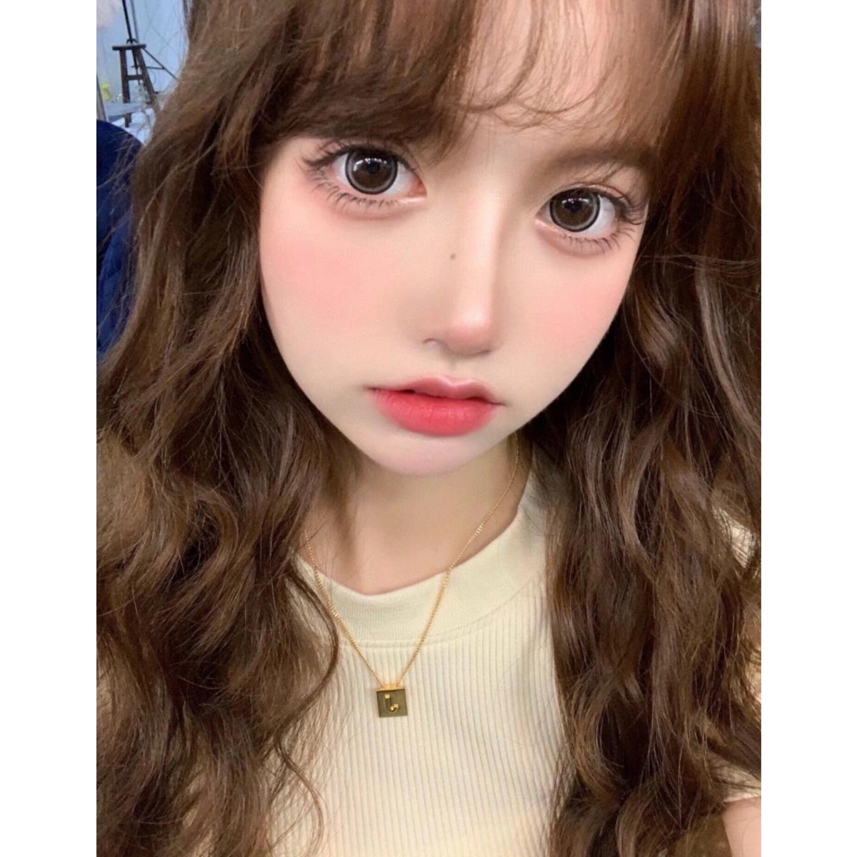 KLZBZHU OVOLOOK 14.50mm Brown Colored Contact Lenses (6 Months Wear)
