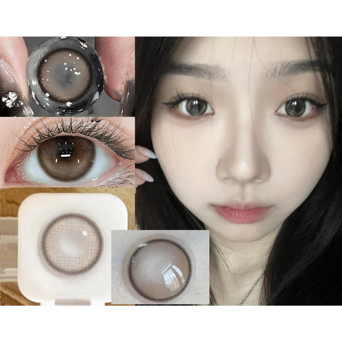 NYLMI OVOLOOK 14.20mm Brown Colored Contact Lenses (6 Months Wear)