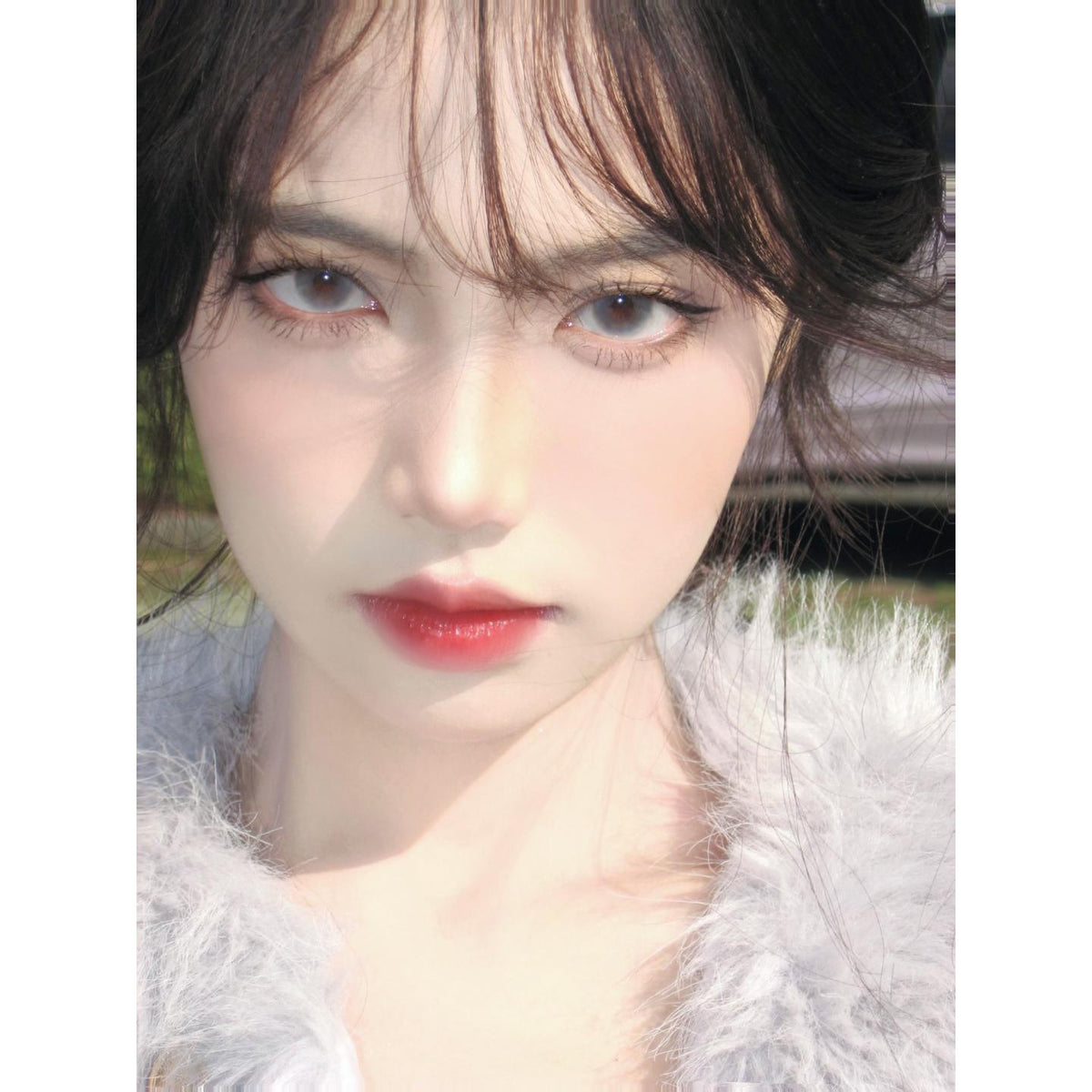 BHDQSHU MorningCon 14.00mm Grey Colored Contact Lenses (6 Months Wear)