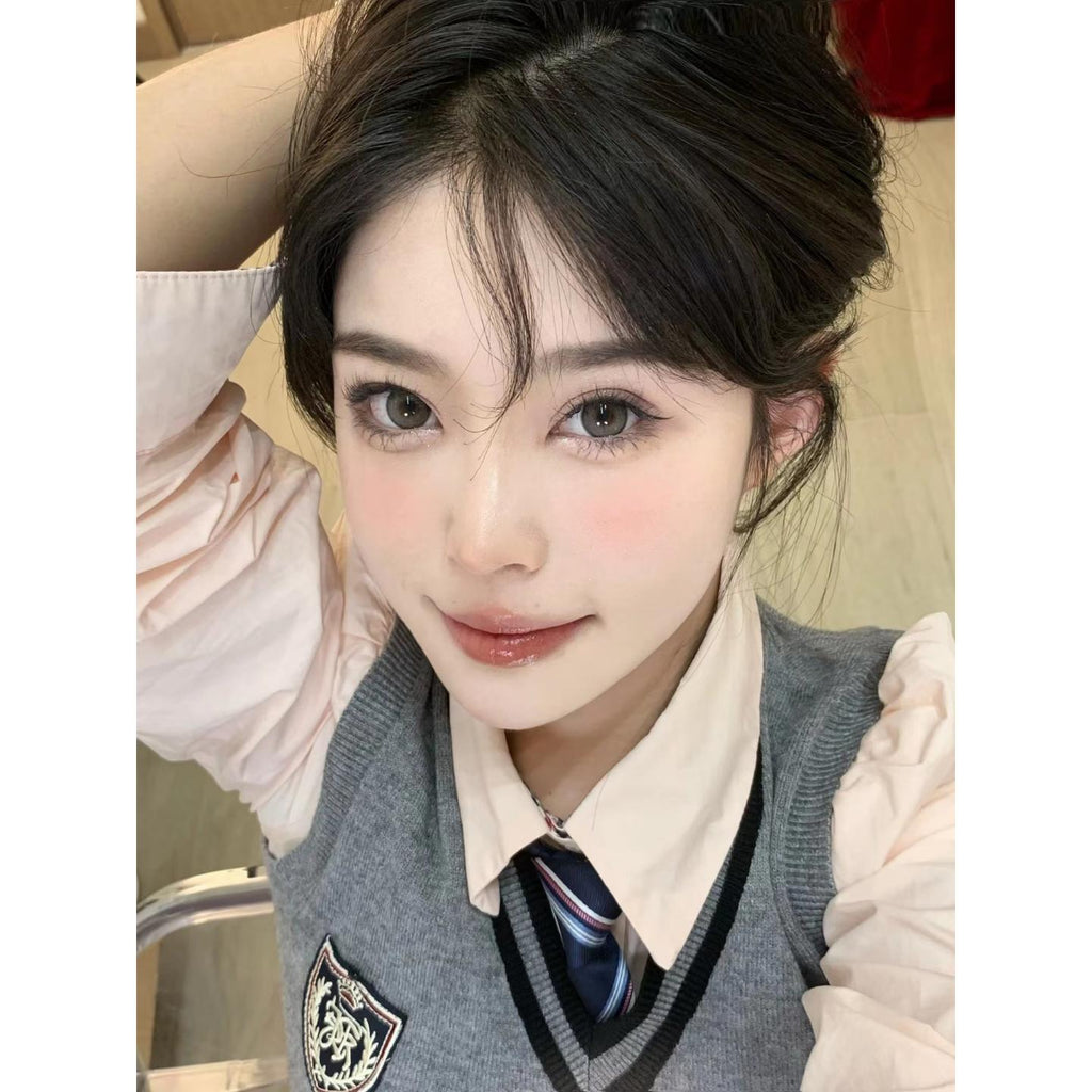 SDGYUN MorningCon 14.50mm Gray Colored Contact Lenses (6 Months Wear)