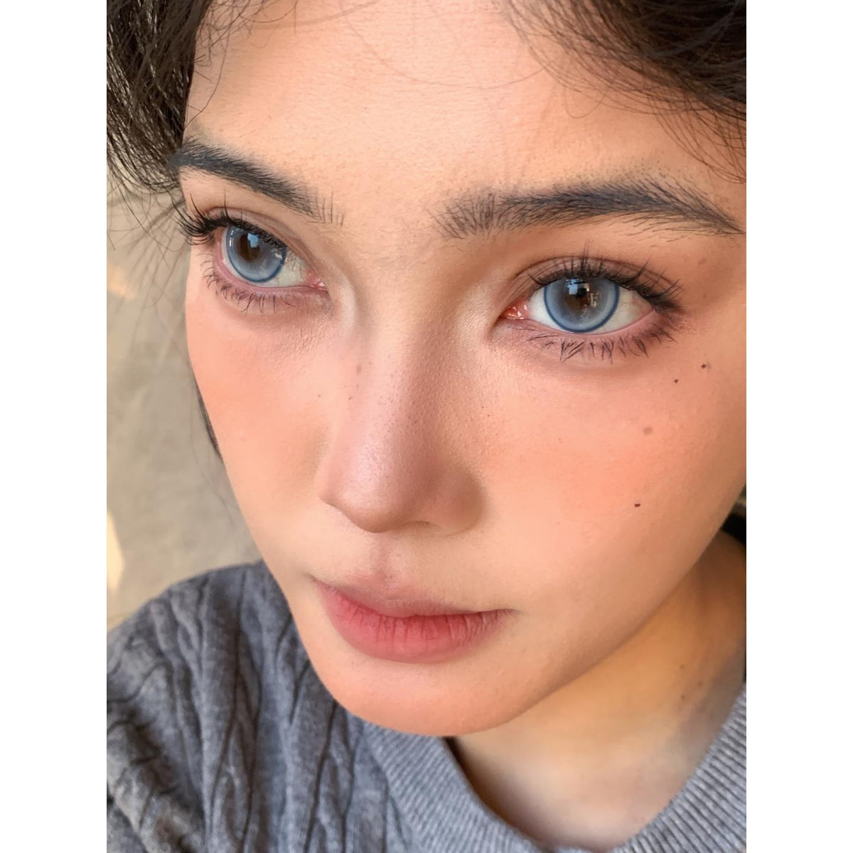 NHXXLAN Serltyca 14.20mm Blue Colored Contact Lenses (6 Months Wear)