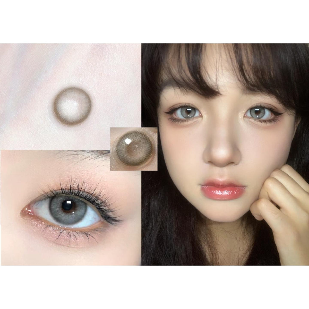 YSCHUI Xiyoulens คอนแทคเลนส์สีเทา ขนาด 14.20 มม. (แบบราย 6 เดือน)