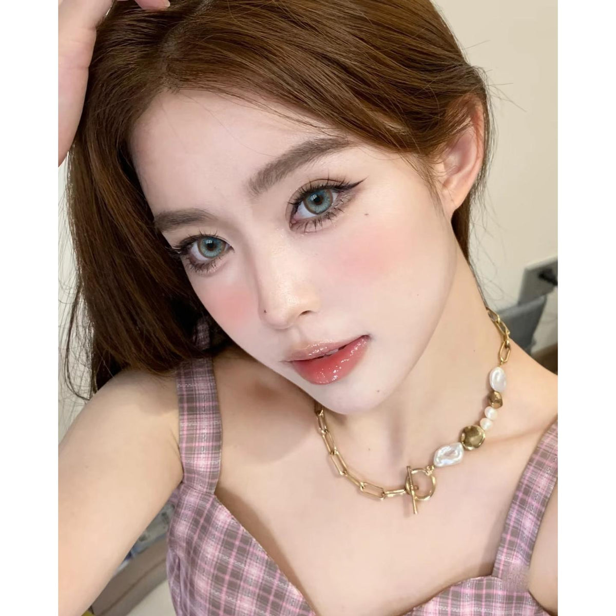 TKGJLAN Xiyoulens คอนแทคเลนส์สีฟ้า ขนาด 14.50 มม. (ชนิดราย 6 เดือน)