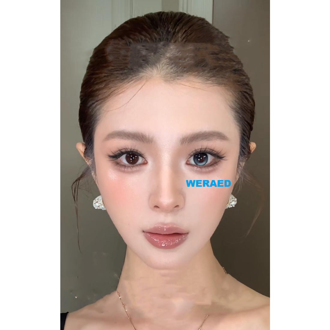 ZYSKE คอนแทคเลนส์สี Tinacon ขนาด 14.20 มม. สีฟ้า (ชนิดราย 6 เดือน)