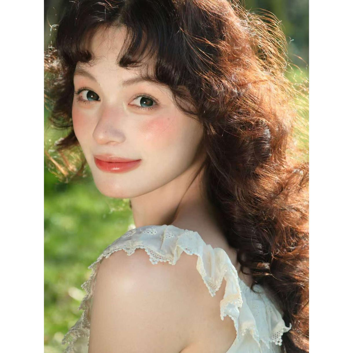 TKHYHU MimiPark 14.50mm Blue Colored Contact Lenses (6 Months Wear)