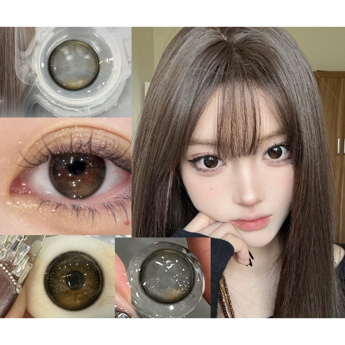 TCHBDAN Tinacon 14.20mm Green Colored Contact Lenses (6 Months Wear)