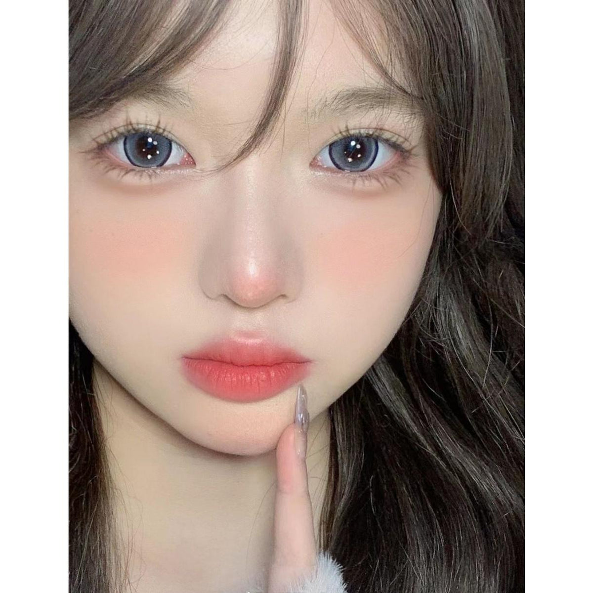 LMZBZHU LRGOODCON 14.50mm Blue Colored Contact Lenses (6 Months Wear)