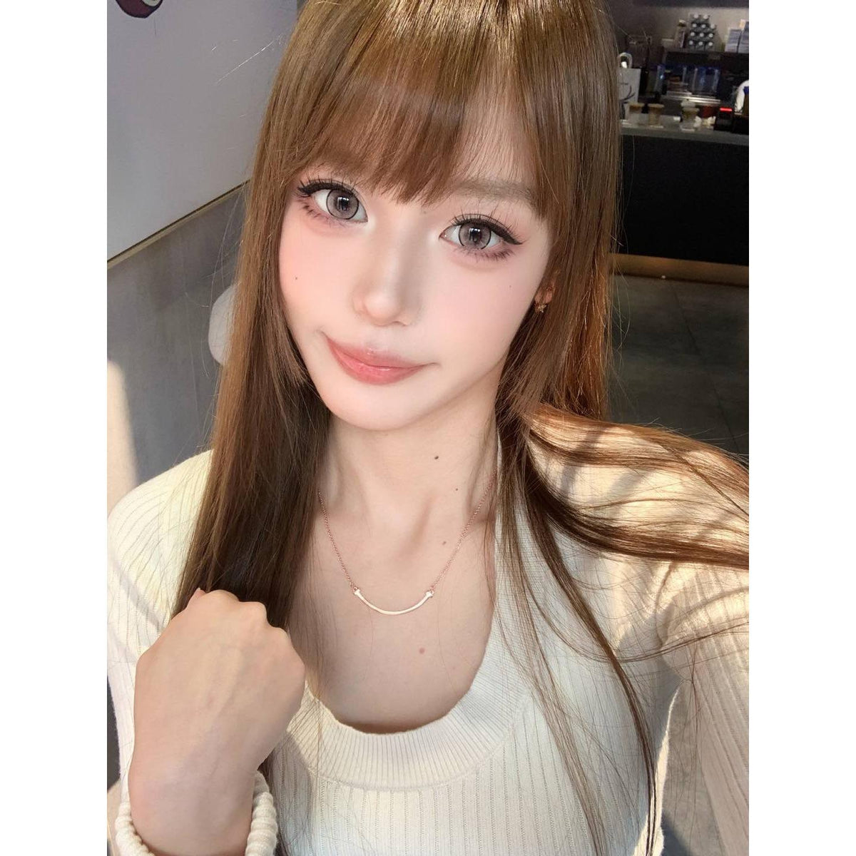DGFEN Serltyca 14.50mm Light Brown Colored Contact Lenses (6 Months Wear)