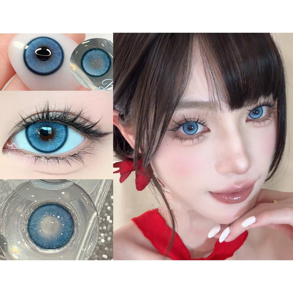 คอนแทคเลนส์สี STYJLAN Serltyca ขนาด 14.20 มม. สีน้ำเงิน (ชนิดราย 6 เดือน)