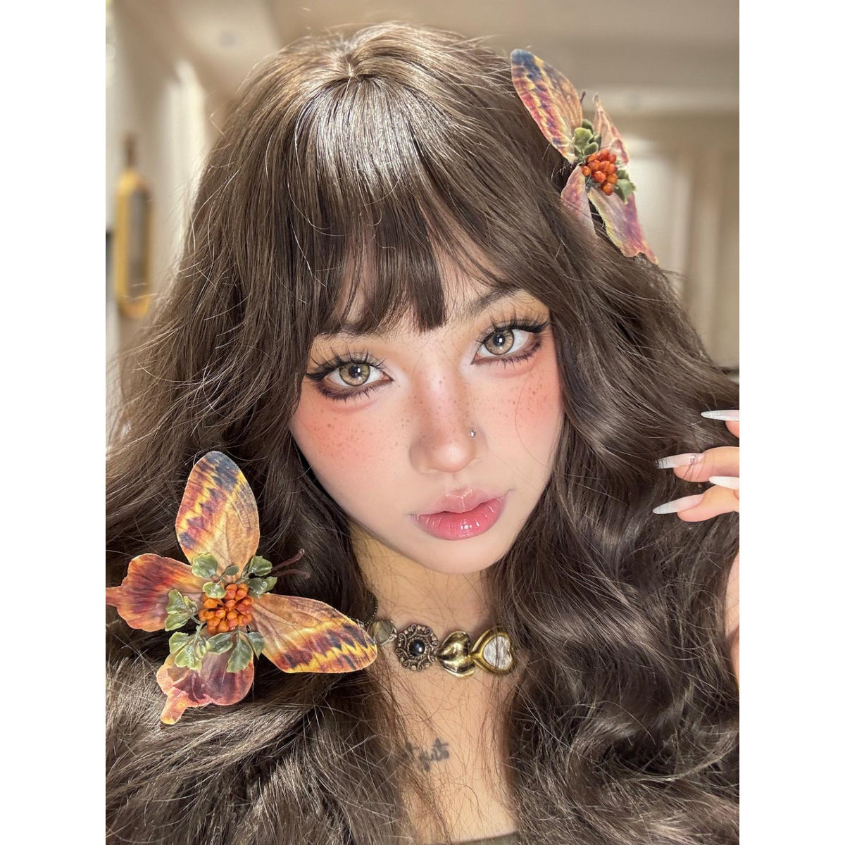 MRSQIU BOOSCON 14.20mm Brown Colored Contact Lenses (6 Months Wear)