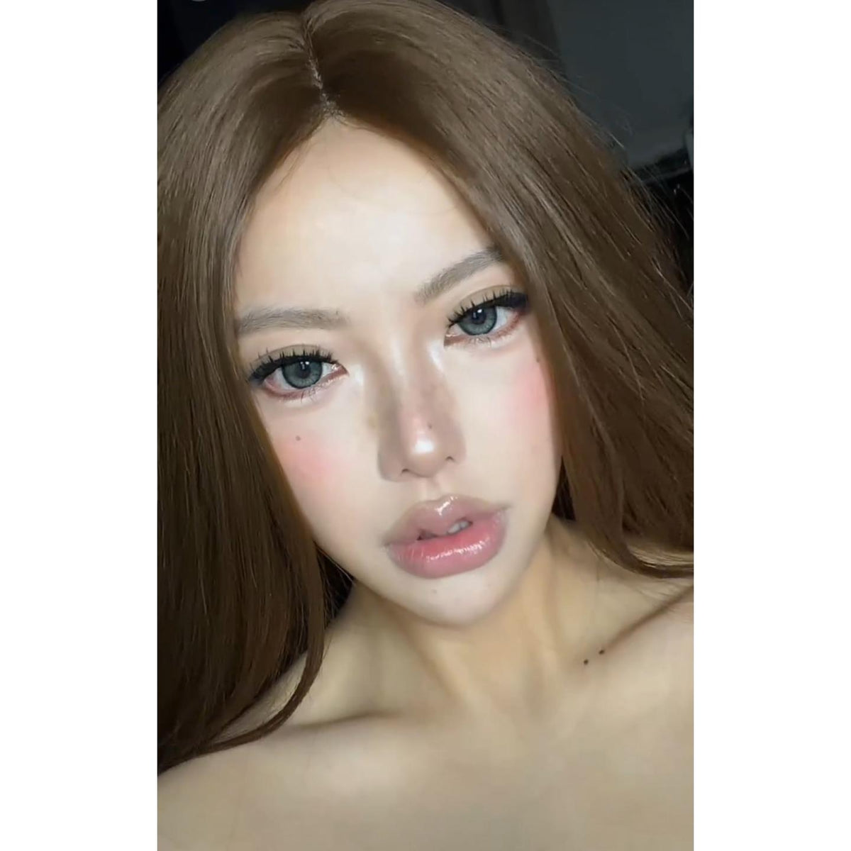 คอนแทคเลนส์สีเขียว LSGUO Serltyca ขนาด 14.50 มม. (ชนิดราย 6 เดือน)