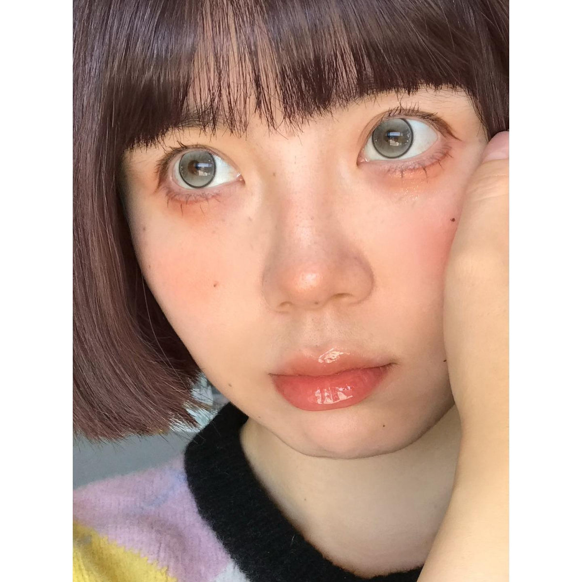 YGZHUI Serltyca คอนแทคเลนส์สีเทา ขนาด 14.20 มม. (ชนิดใส่ได้นาน 6 เดือน)