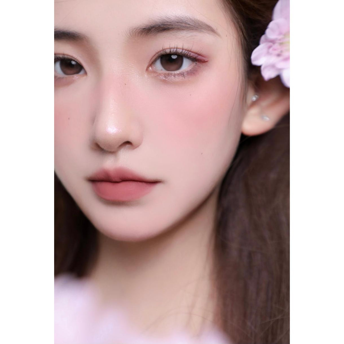 MZSHUA MorningCon คอนแทคเลนส์สี ขนาด 14.20 มม. สีชมพู (ชนิดราย 6 เดือน)