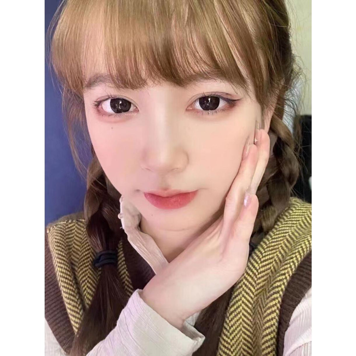BIGDHEI Xiyoulens 14.50mm Black Colored Contact Lenses (6 Months Wear)