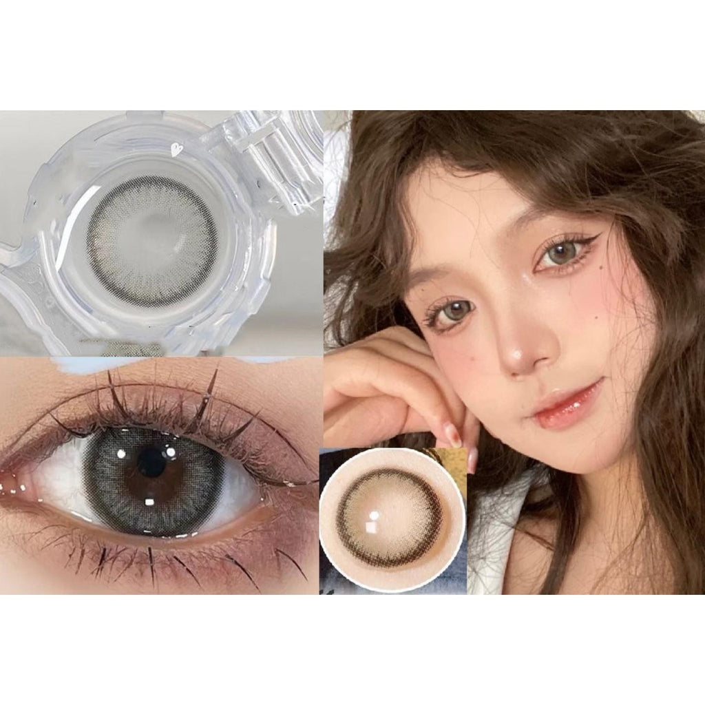 YSHUI BOOSCON 14.50mm Grey Colored Contact Lenses (6 Months Wear)