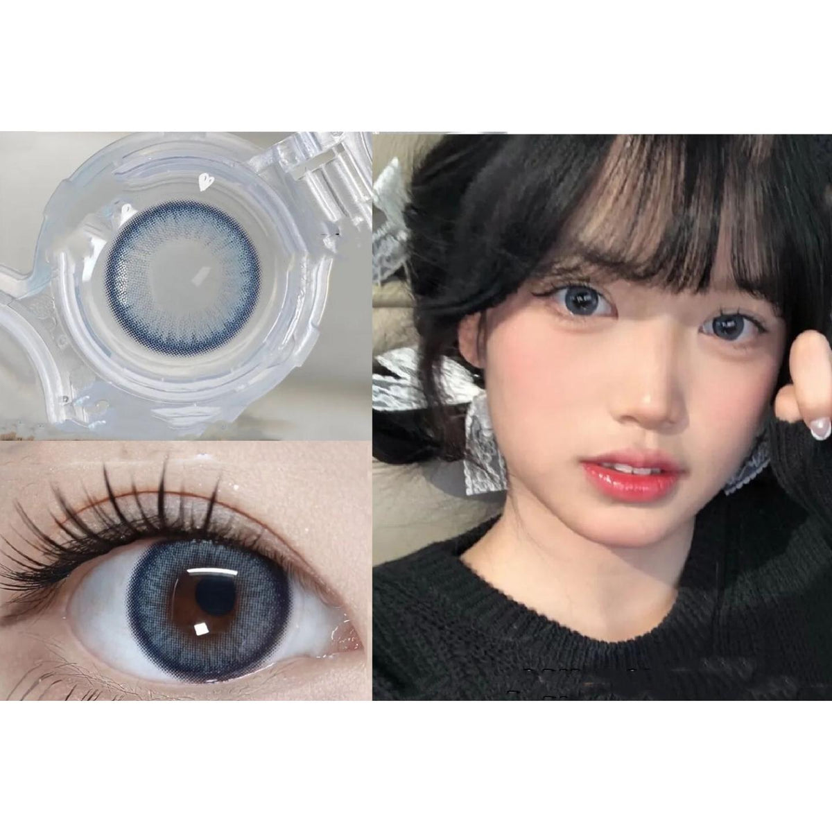 LLLAN BOOSCON 14.50mm Blue Colored Contact Lenses (6 Months Wear)