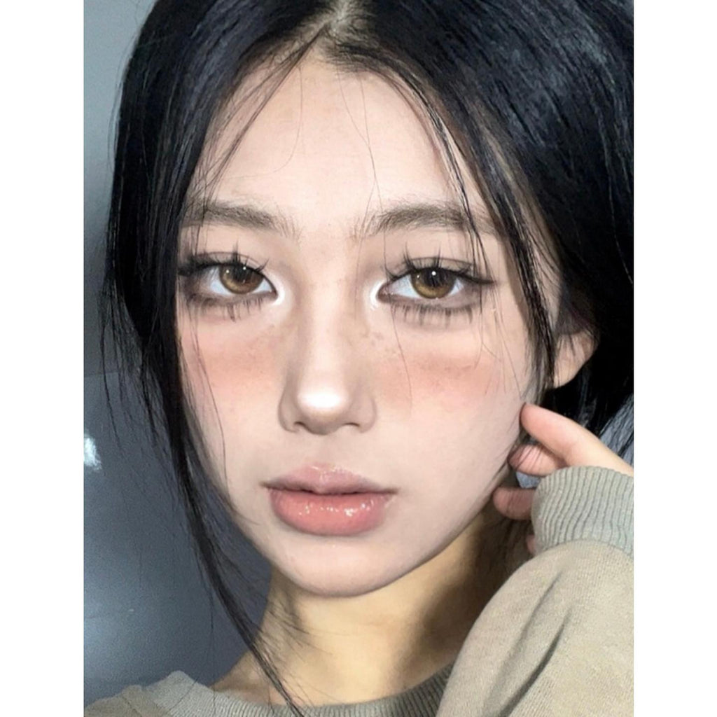 QBHNAI MorningCon 14.50mm Brown Colored Contact Lenses (6 Months Wear)