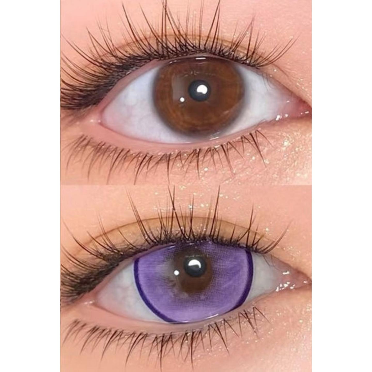 MFPPZI Xiyoulens 14.50mm Purple Colored Contact Lenses (6 Months Wear)