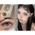 AJHHOU คอนแทคเลนส์สี thestarlens ขนาด 14.50 มม. สีน้ำตาล (ชนิดราย 6 เดือน)