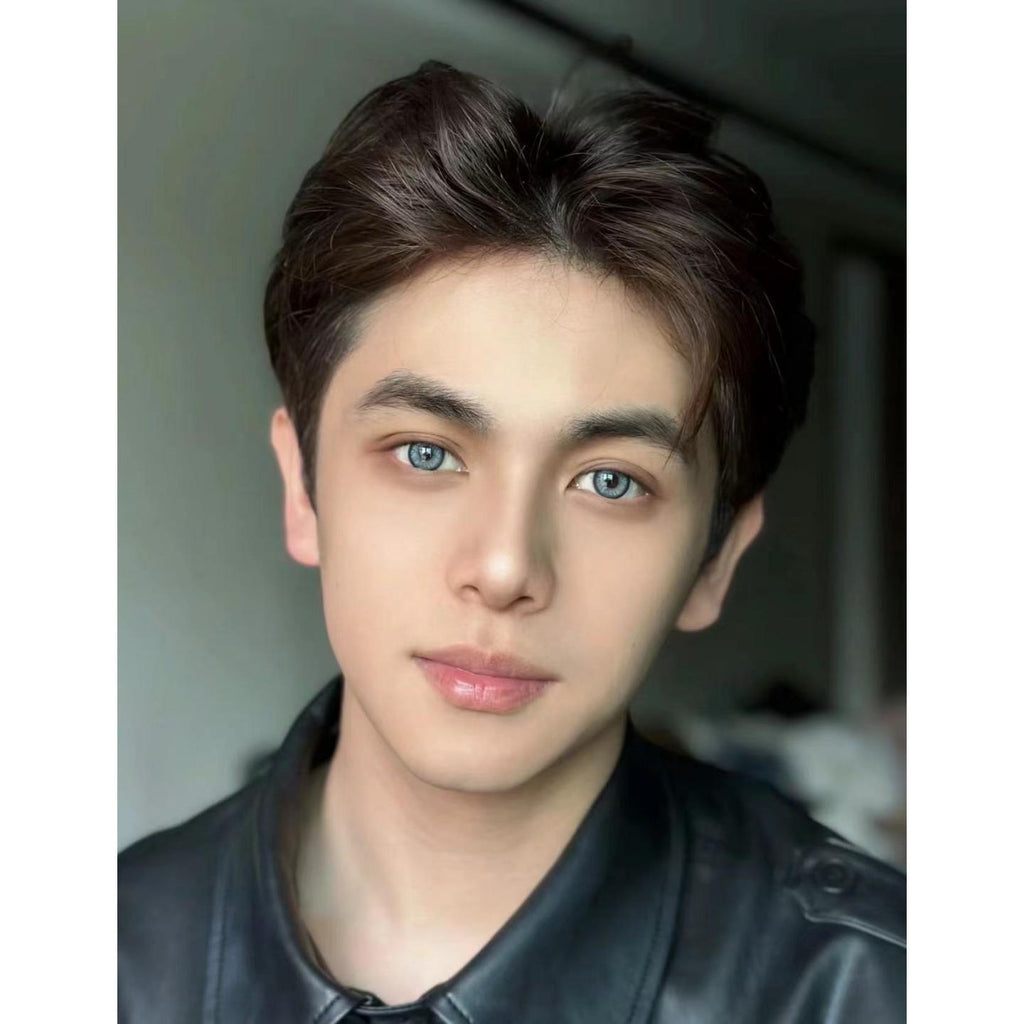 PXNYUE FLLYCON 14.20mm Blue Colored Contact Lenses (6 Months Wear)