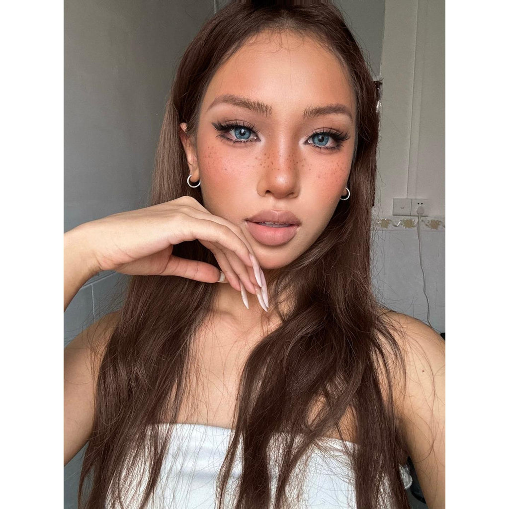HMXZZI Serltyca 14.20mm Purple Colored Contact Lenses (6 Months Wear)