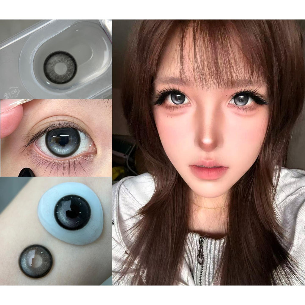 CDDZWWHEI OBALEN 14.50mm Black Colored Contact Lenses (6 Months Wear)