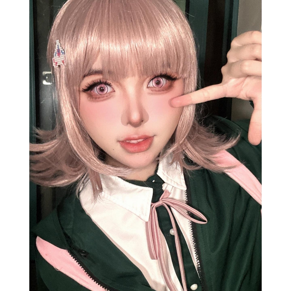 MFPPFEN Xiyoulens 14.50mm Pink Colored Contact Lenses (6 Months Wear)