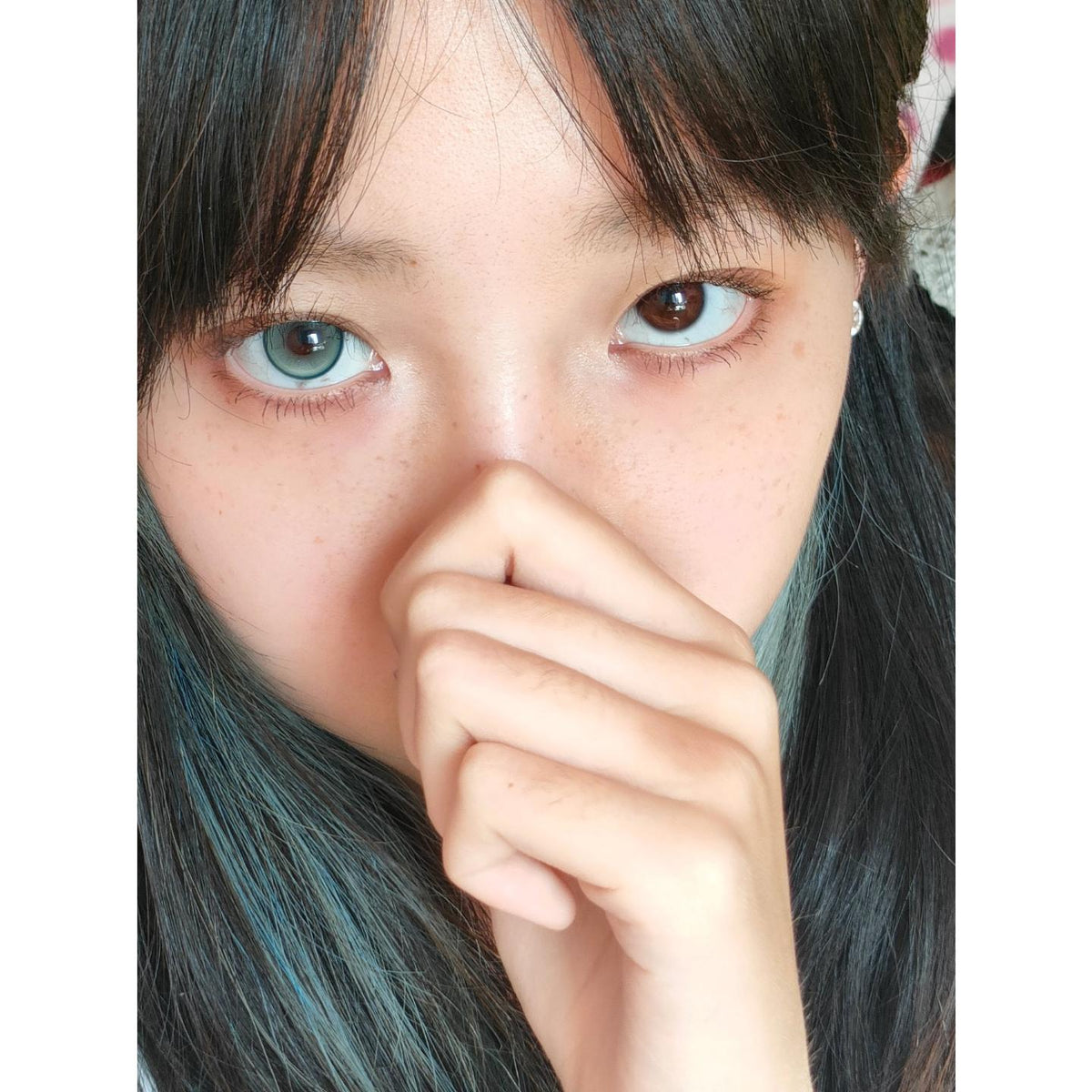 NHXXLV Serltyca 14.20mm Green Colored Contact Lenses (6 Months Wear)