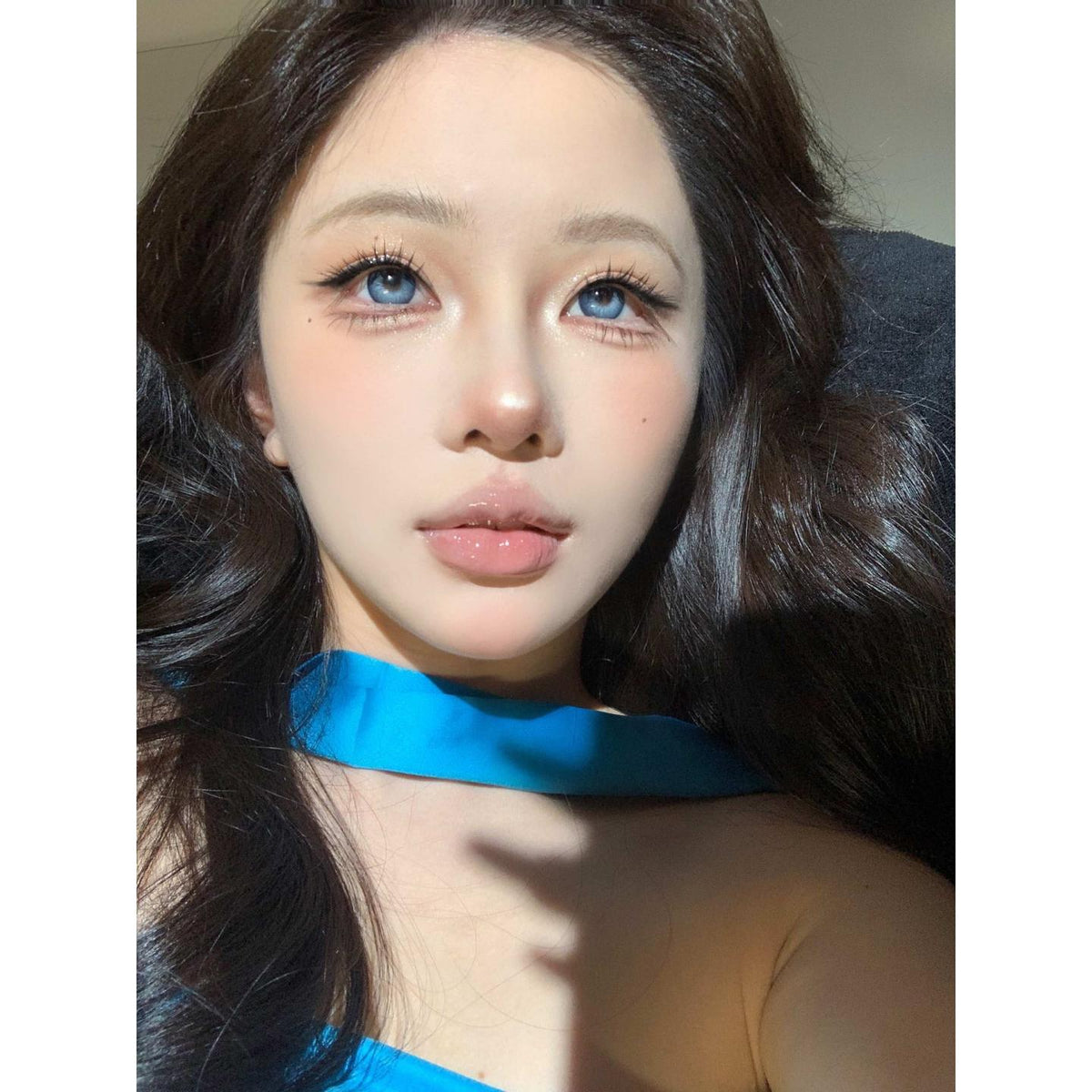 AHRYU PORSLEN 14.50mm Blue Colored Contact Lenses (6 Months Wear)