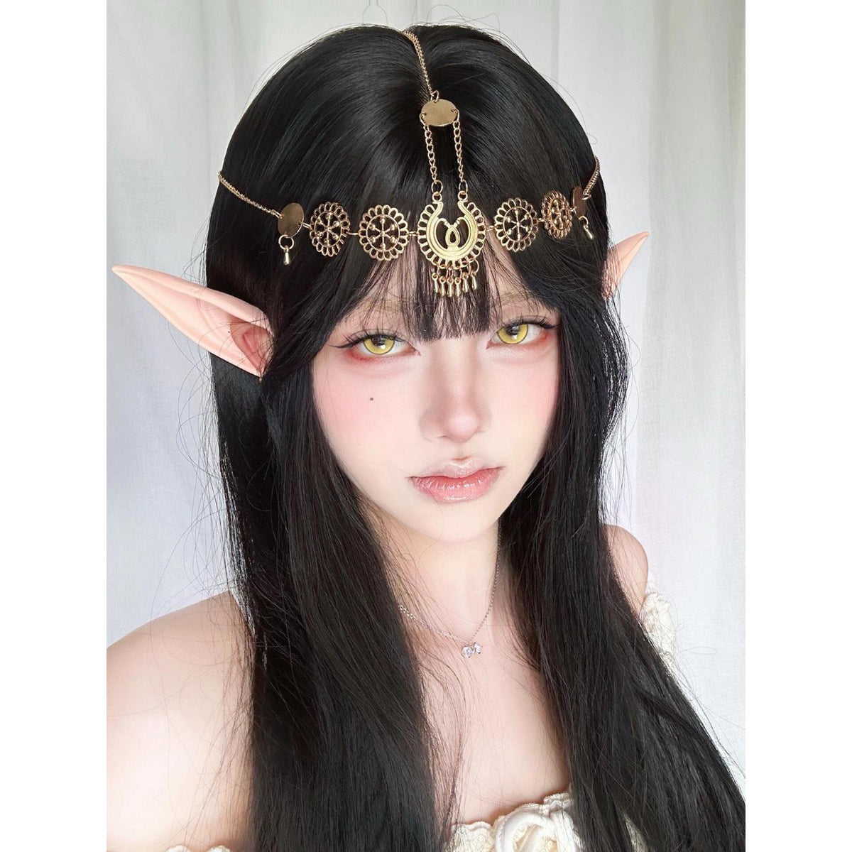 CTJIN Xiyoulens 14.50mm Yellow Colored Contact Lenses (6 Months Wear)
