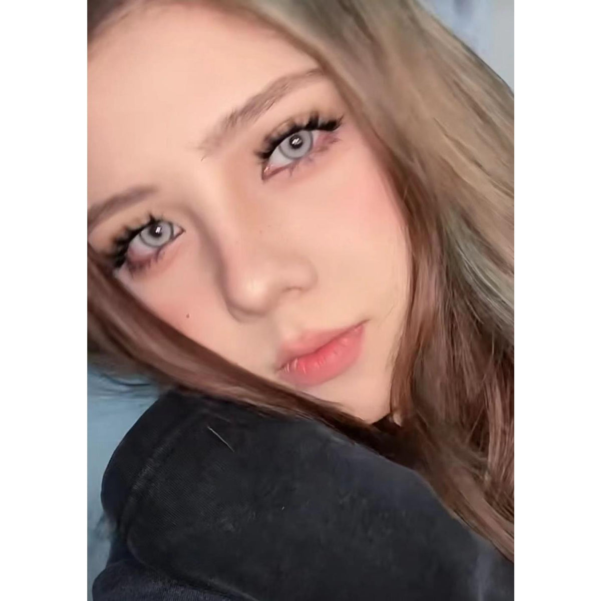 BPNGAI FLLYCON 14.20mm Grey Colored Contact Lenses (6 Months Wear)