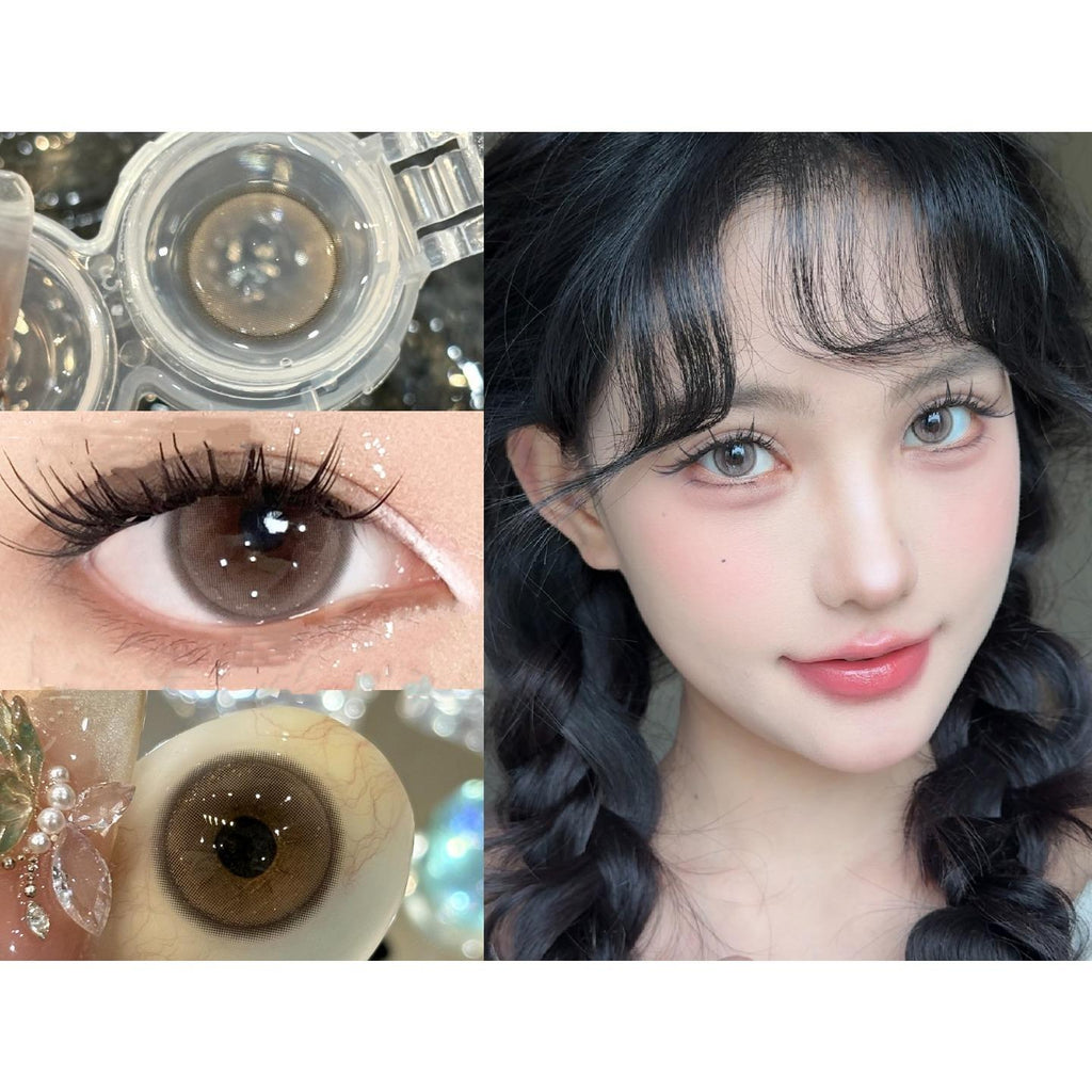 YHYBAO thestarlens 14.50mm Grey Colored Contact Lenses (6 Months Wear)
