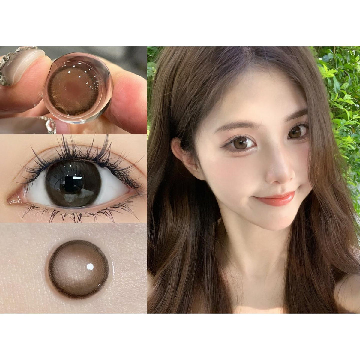 XMHUAN BOOSCON 14.20mm Brown Colored Contact Lenses (6 Months Wear)
