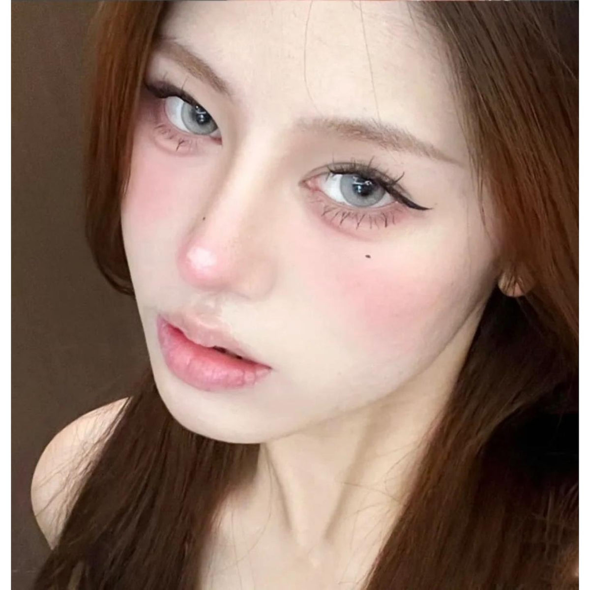 YYHUI ROSELENS 14.20mm Grey Colored Contact Lenses (6 Months Wear)