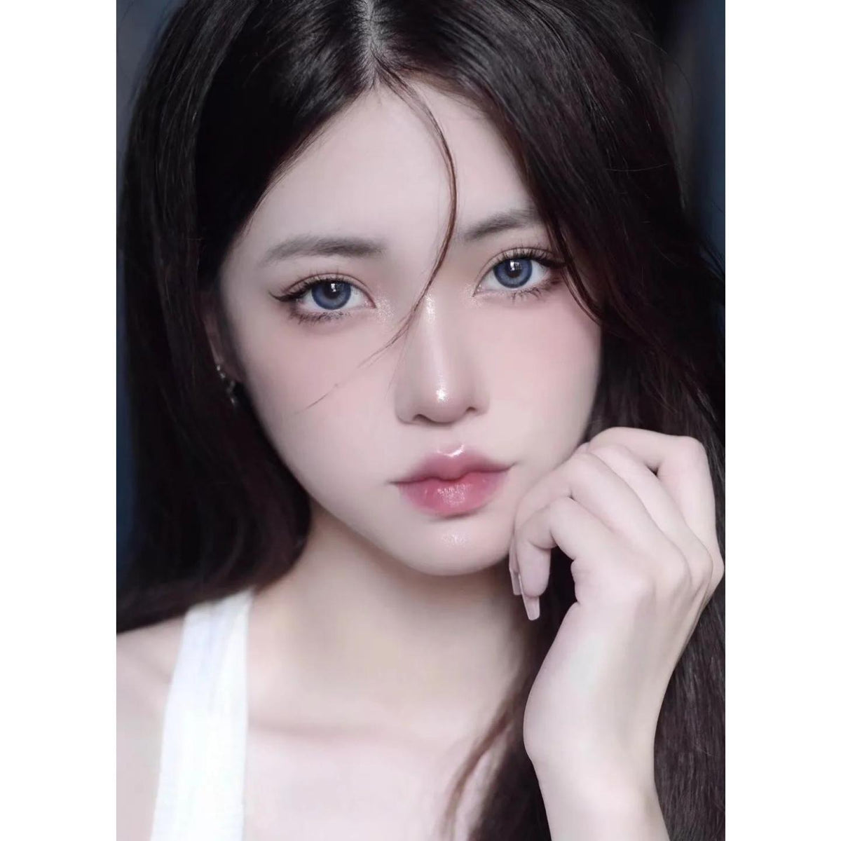 YSNZUI JONCON 14.50mm Blue Colored Contact Lenses (6 Months Wear)