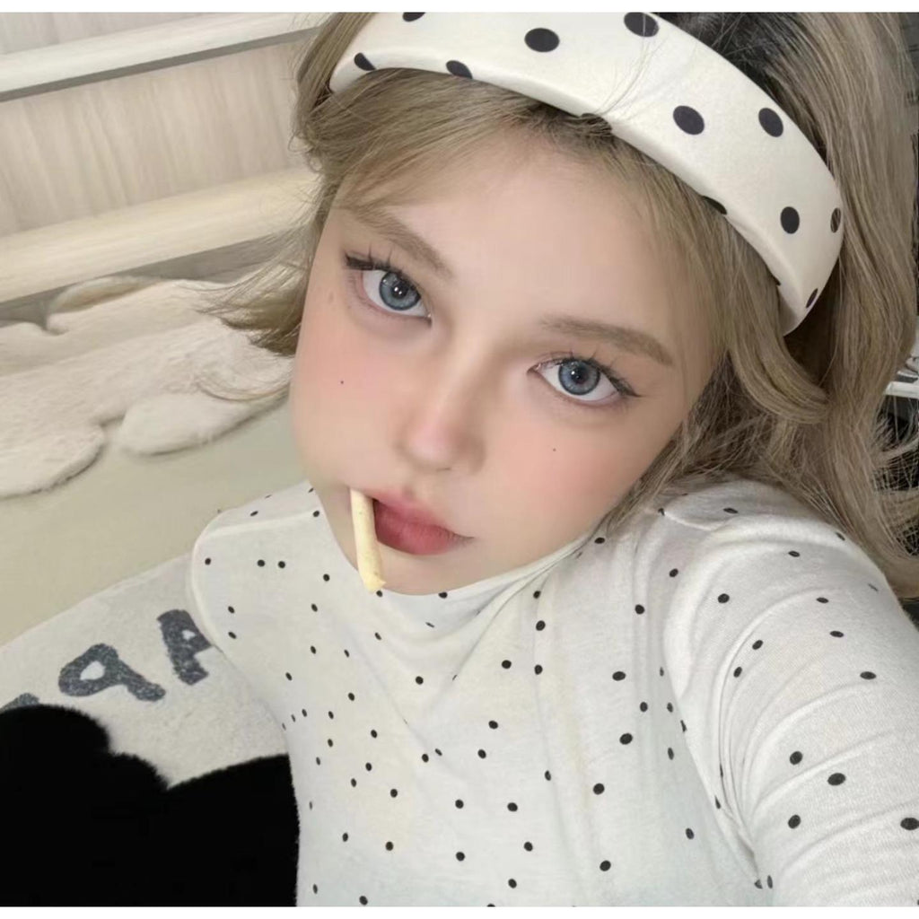 PXNYUE FLLYCON 14.20mm Blue Colored Contact Lenses (6 Months Wear)
