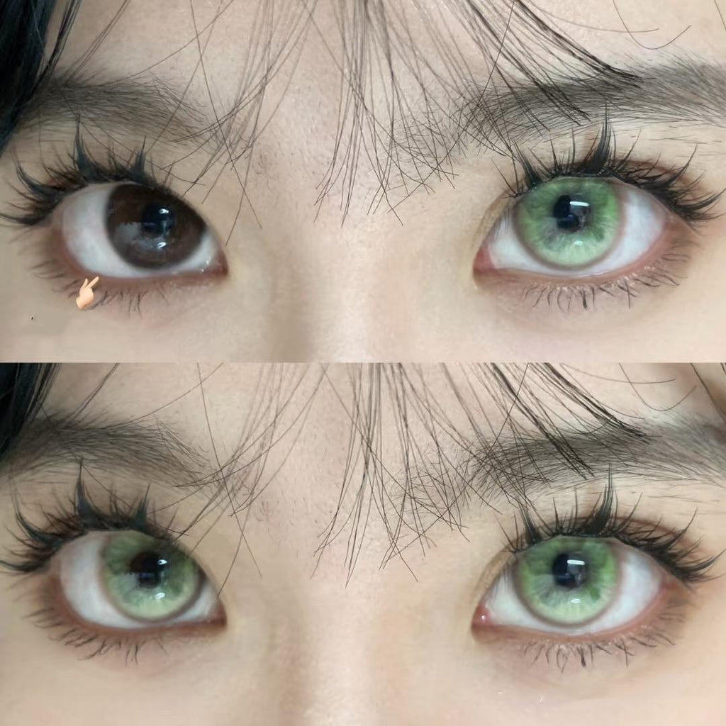 Kính áp tròng màu CJHDIE Xiyoulens 14.50mm màu xanh lá (thời hạn sử dụng 6 tháng)