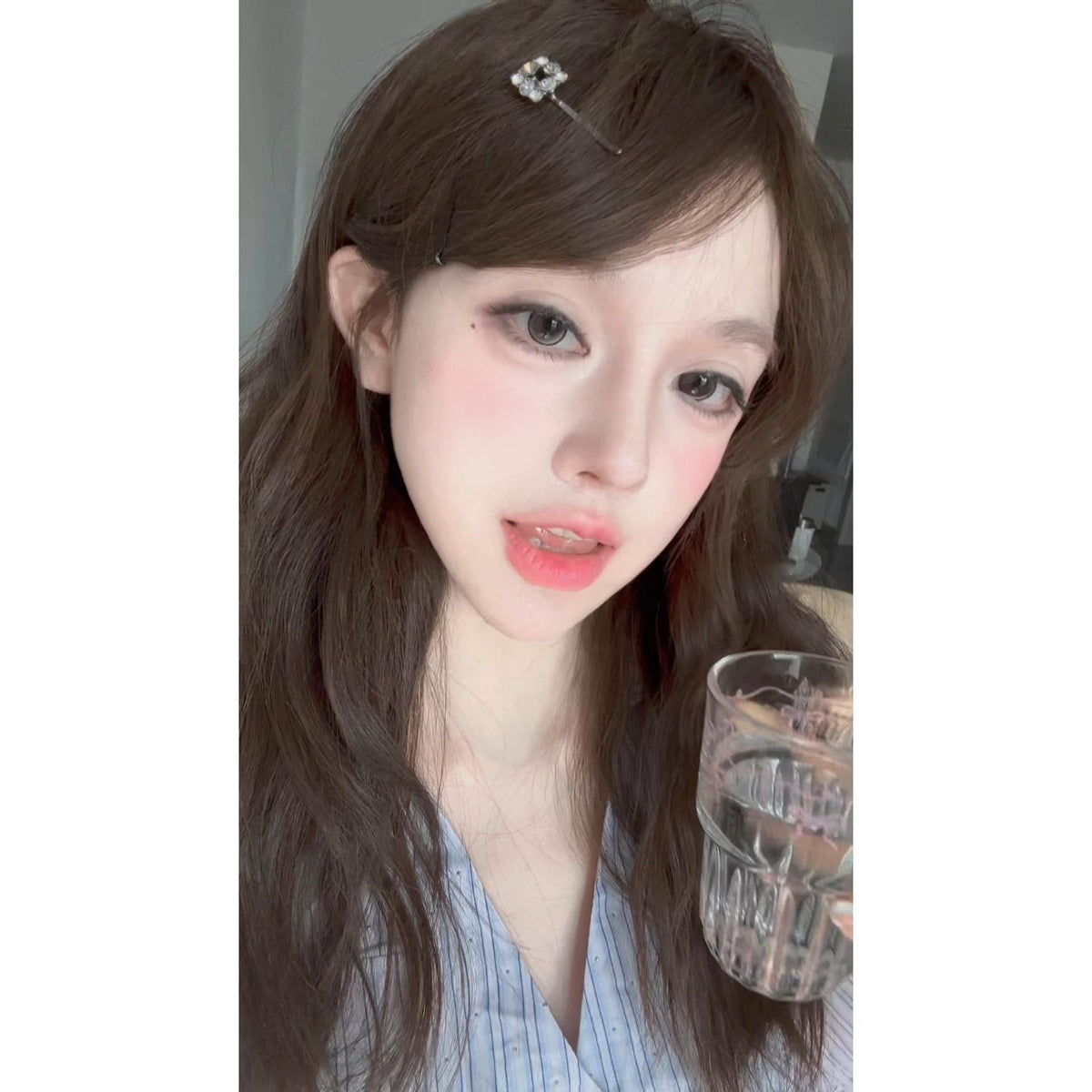 HSXQING thestarlens 14.20mm Grey Colored Contact Lenses (6 Months Wear)