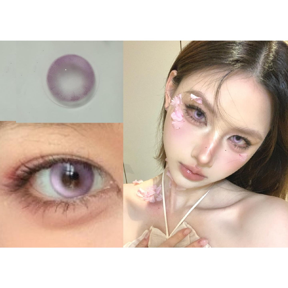 FLZI Xiyoulens 14.20mm Purple Colored Contact Lenses (6 Months Wear)