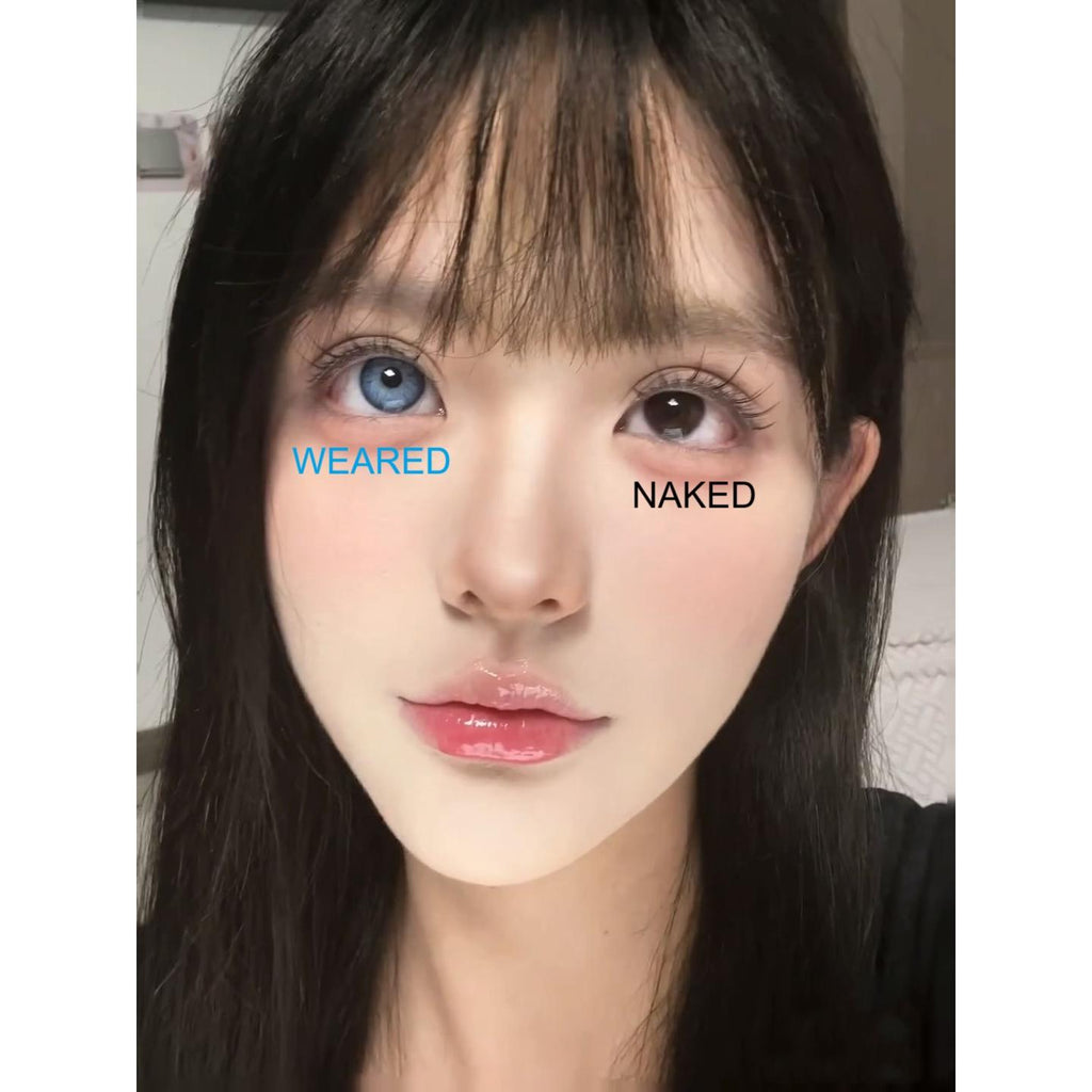 Kính áp tròng màu DZXBLAN Xiyoulens 14.20mm màu xanh dương (thời hạn sử dụng 6 tháng)