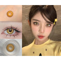 คอนแทคเลนส์สี SGJIN Xiyoulens ขนาด 14.00 มม. สีเหลือง (แบบราย 6 เดือน)