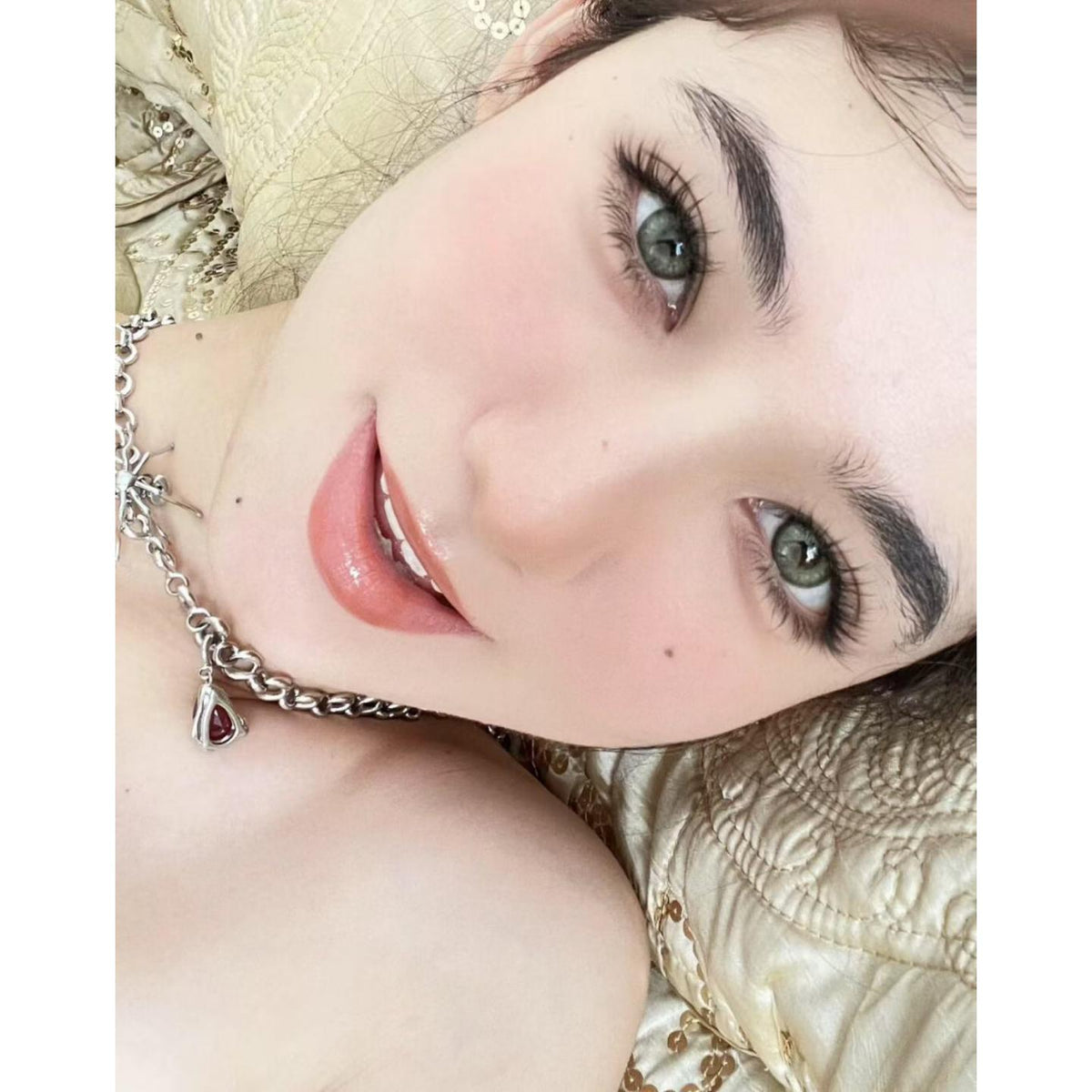 QSWLIAN FLLYCON 14.20mm Green Colored Contact Lenses (6 Months Wear)
